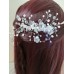 Украса за коса за булка - с кристали Сваровски на гребенче White Orchid by Rosie
